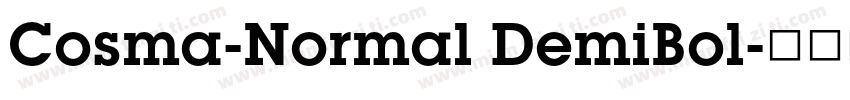 Cosma-Normal DemiBol字体转换